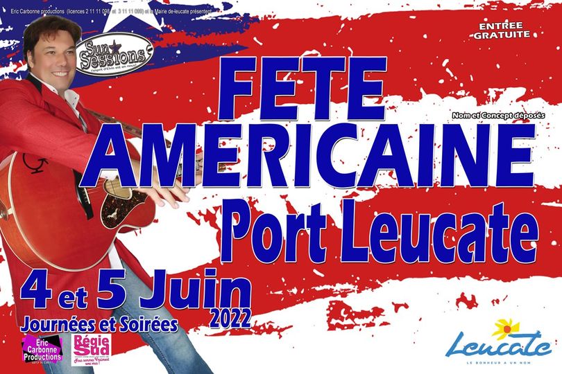 fête Américaine port Leucate 4 et 5 juin 2022