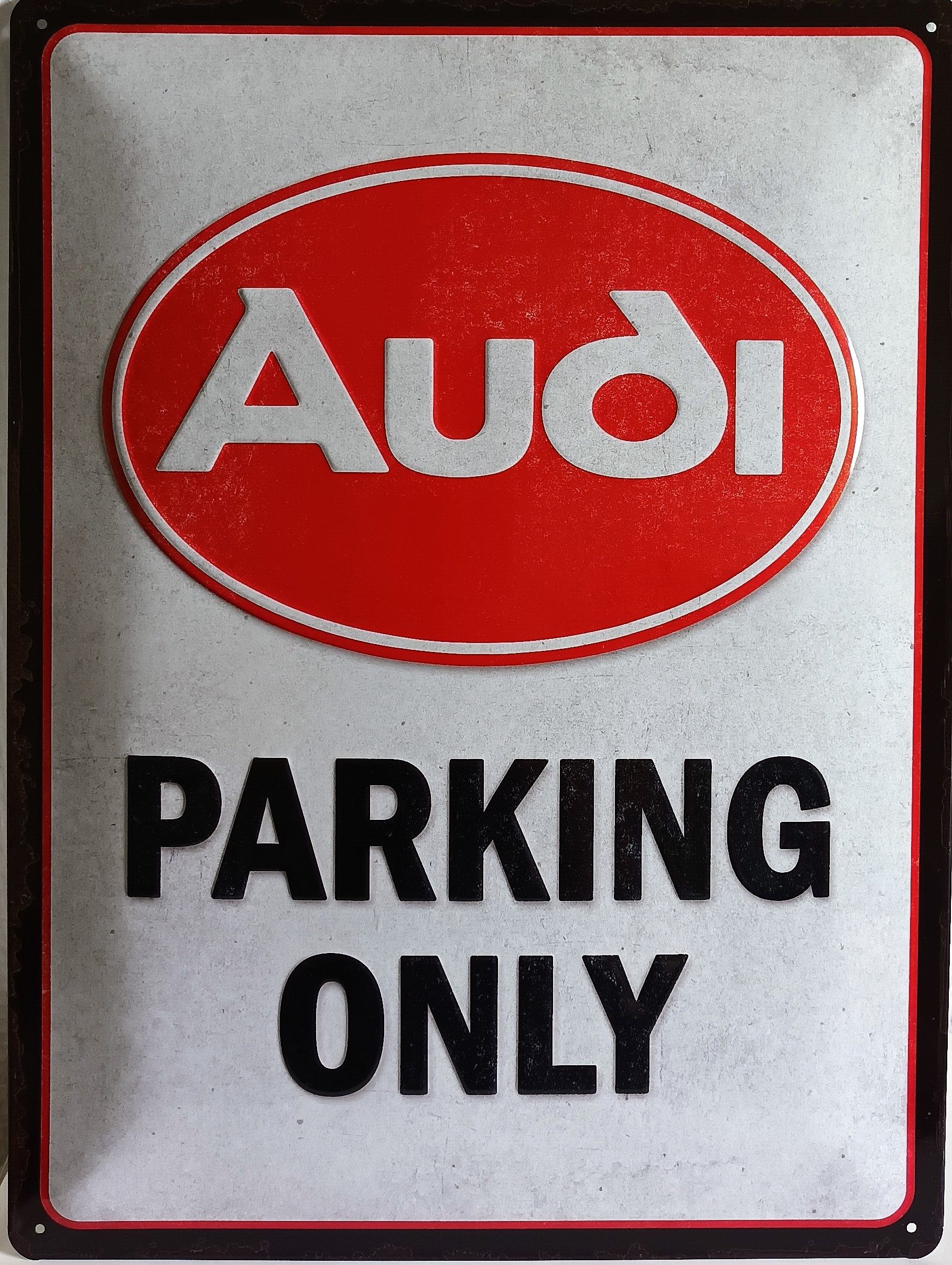 plaque métal vintage Pecheur En Barque Parking Only