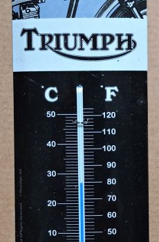 Thermomètre vintage TRIUMPH MOTOR CYCLE