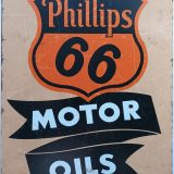 plaque métal vintage PHILLIPS 66 motor oils