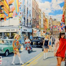 PLAQUE METAL vintage CARNABY STREET 2 LONDON