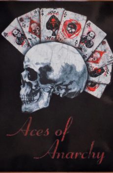 Plaque métal alchemy skull ACES OF ANARCHY