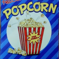 PLAQUE METAL vintage POPCORN
