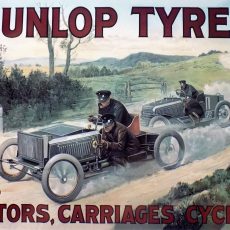plaque métal vintage DUNLOP TYRES PNEUS