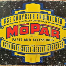 plaque métal vintage MOPAR CHRYSLER