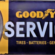 plaque métal vintage GOOD YEAR SERVICE