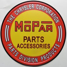 plaque métal vintage MOPAR CHRYSLER parts accessories
