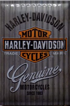 plaque métal vintage HARLEY DAVIDSON