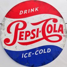 plaque métal vintage DRINK PEPSI COLA 50 cm