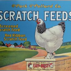 plaque métal vintage SCRATCH FEEDS