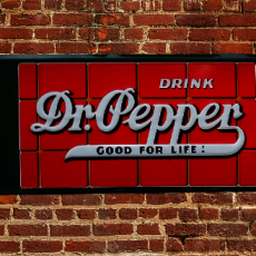 plaque métal vintage DR . PEPPER ICE COLD