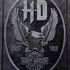 plaque métal vintage HARLEY DAVIDSON HD 1903
