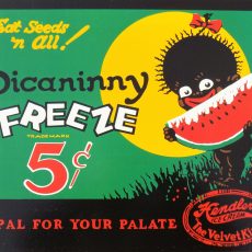 plaque métal vintage PICANINNY FREEZE