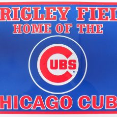 PLAQUE METAL vintage CHICAGO CUBS