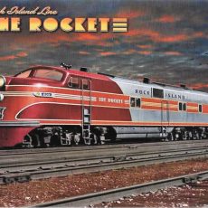 plaque métal vintage THE ROCKET rock island line