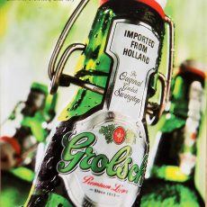 plaque métal vintage GROLSCH BIERE
