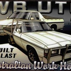 plaque métal vintage WB UTE