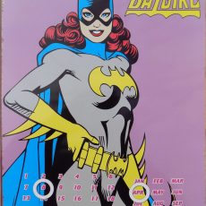 PLAQUE METAL vintage BATGIRL