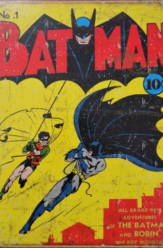 Plaque métal vintage BATMAN N°1 COVER