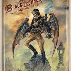 Plaque métal Alchemy vintage steampunk THE BLACK BARON