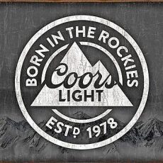 plaque métal vintage BIERE COORS LIGHT