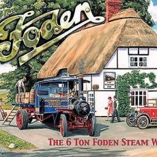plaque métal vintage TRACTEUR FODEN