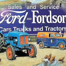plaque métal tracteur FORD & FORDSON