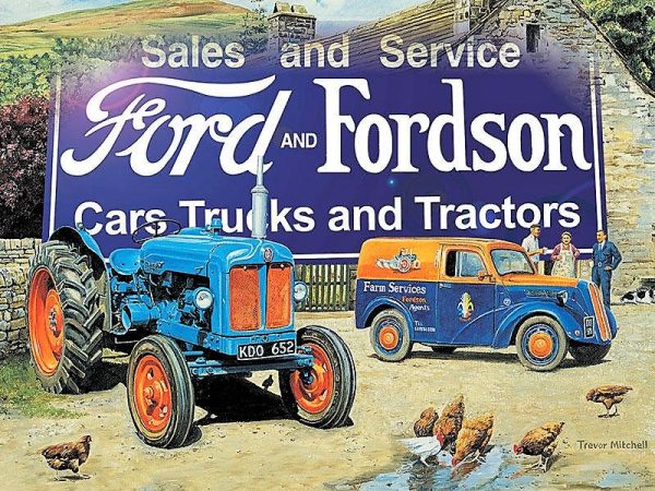 plaque métal tracteur FORD & FORDSON