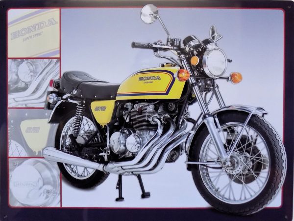 plaque métal vintage MOTO HONDA 400 FOUR