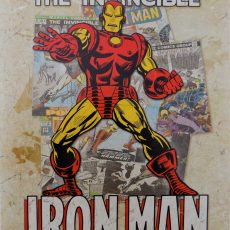 Plaque vintage THE INVINCIBLE IRON MAN
