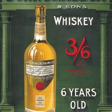 Plaque métal vintage WHISKEY JOHN JAMESON