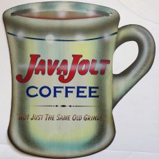 plaque métal vintage COFFEE JAVA JOLT déco vintage américaine cuisine et bar
