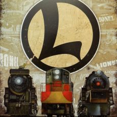 plaque métal vintage LIONEL TRAINS 1900