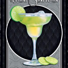 PLAQUE METAL vintage MARGARITA
