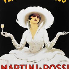 PLAQUE METAL vintage MARTINI & ROSSI