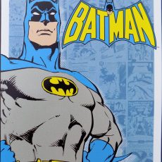 Plaque métal vintage BATMAN rétro