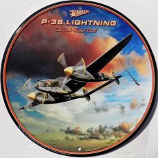 plaque métal vintage P-38 LIGHTNING