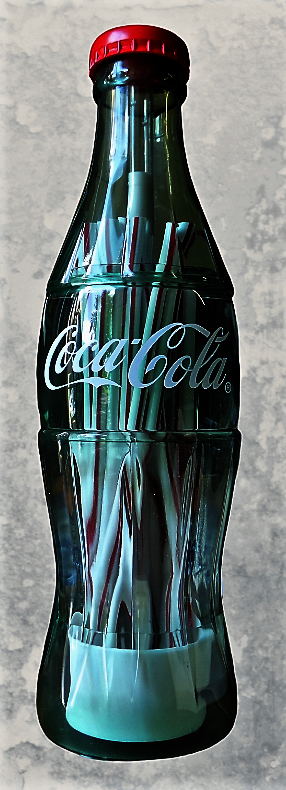 bouteille de coca cola distributeur de paille
