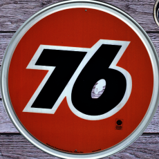 plaque métal vintage UNION 76