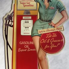 plaque métal vintage BETTIE'S SERVICE STATION