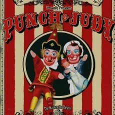 plaque métal vintage MARIONETTE THEATRE PUNCH & JUDY
