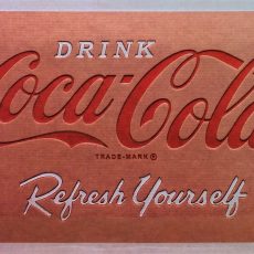 plaque métal vintage COCA COLA refresh yourself