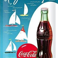plaque métal vintage COCA COLA refreshing
