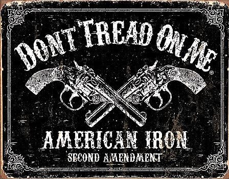 plaque métal Américaine DON'T TREAD ON ME American Iron DECO USA