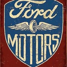 plaque métal vintage FORD MOTORS LOGO