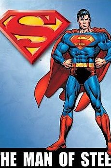 Plaque métal Américaine vintage SUPERMAN THE MAN OF STEEL dc comics