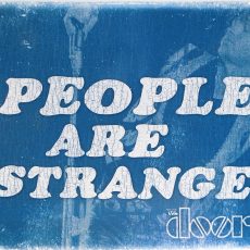 PLAQUE METAL vintage THE DOORS people are strange