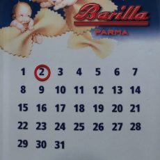plaque métal vintage BARILLA PARMA
