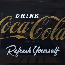 plaque métal vintage COCA COLA refresh yourself