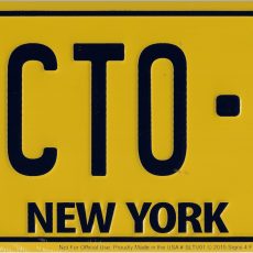 plaque métal vintage ECTO-1 NEW YORK GHOSTBUSTERS Réplique de la plaque d'immatriculation de la voiture de s.o.s fantômes